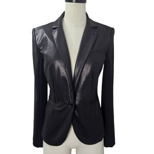 Armani Exchange Black Shiny Jacket Size M